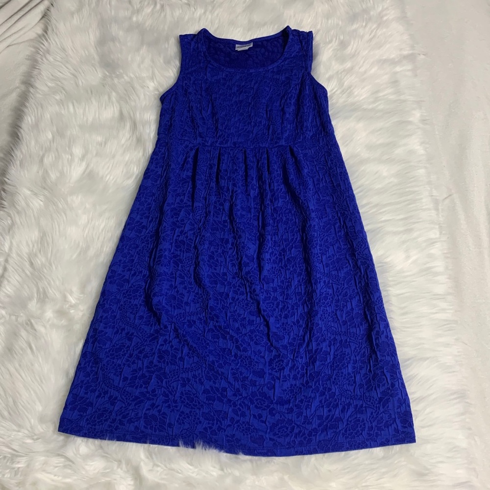 Motherhood Maternity Royal Blue 💙 Floral Dress Small